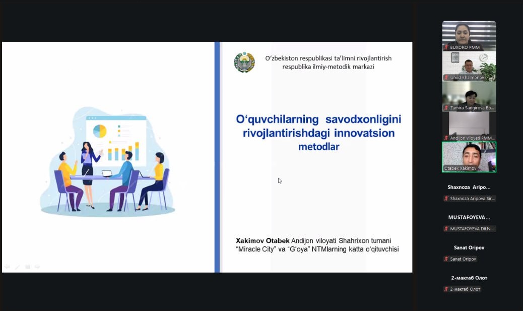 “Oʻquvchilarning savodxonligini rivojlantirishdagi innovatsion metodlar” mavzusida amaliy-seminar boʻlib oʻtdi