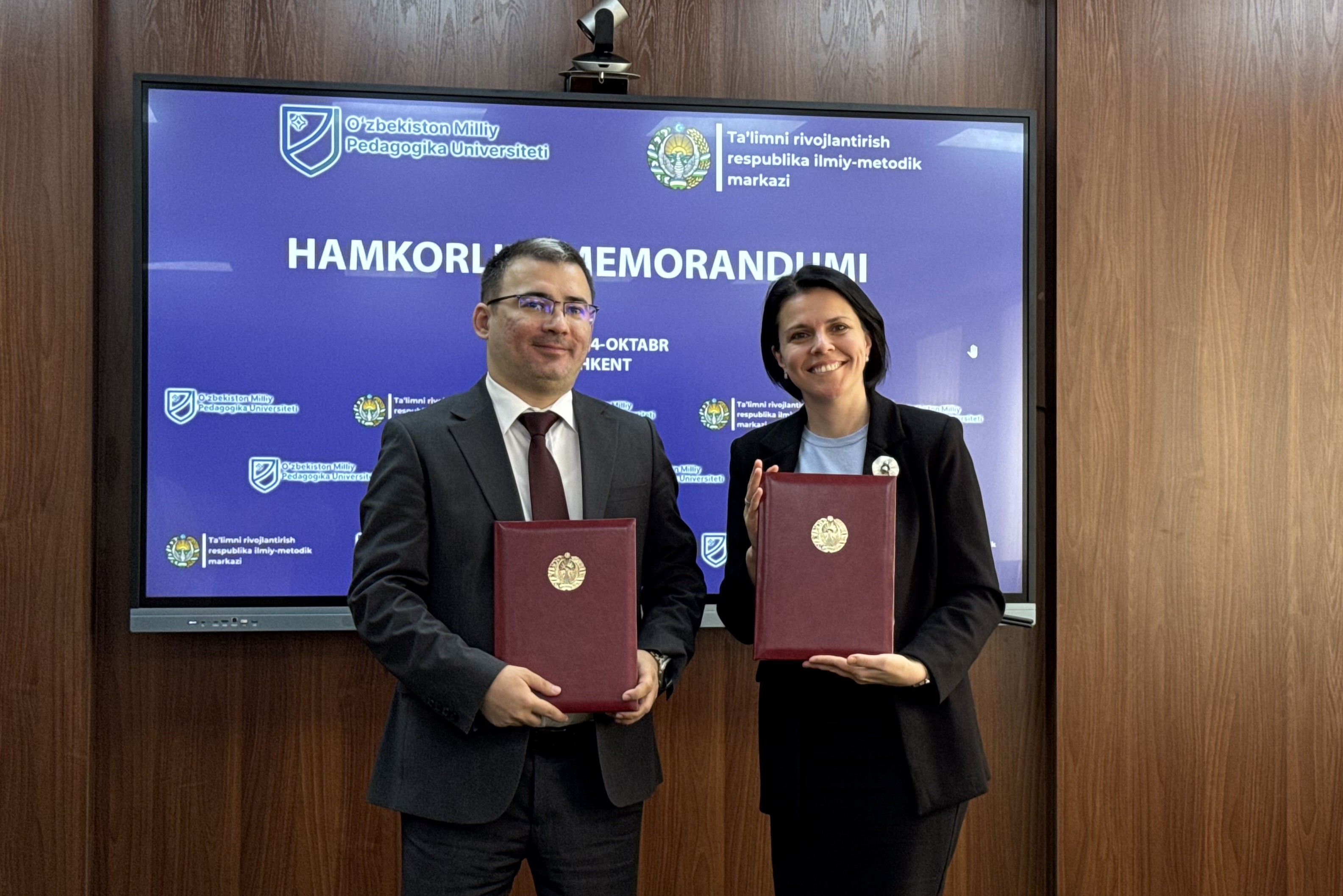 Nizomiy nomidagi O‘zbekiston Milliy pedagogika universiteti bilan hamkorlik memorandumi imzolandi