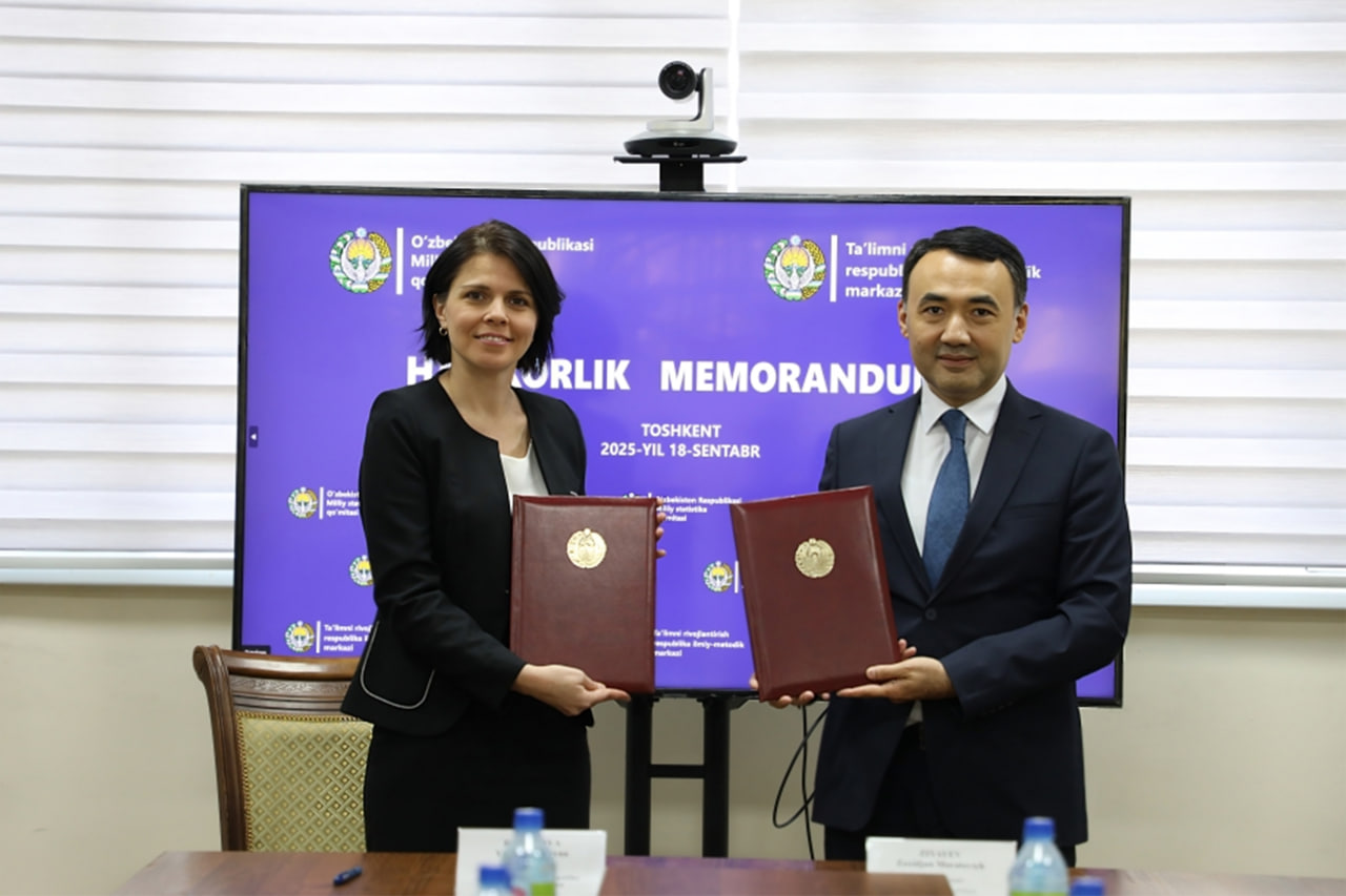 Milliy statistika qoʻmitasi bilan hamkorlik memorandumi imzolandi