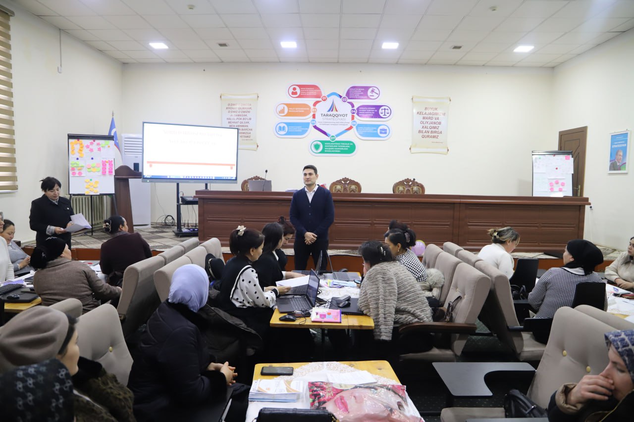 Namanganlik pedagoglar uchun PIRLS va raqamli o‘qish bo‘yicha amaliy mashg‘ulotlar tashkil etildi