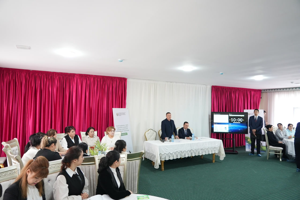 Toshkent viloyati tarbiyachilari uchun maktabgacha ta’limda ekologik savodxonlikni oshirishga qaratilgan seminar tashkil etildi